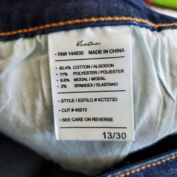 KanCan Dark Blue High Rise Revolution Denim Size 13/30 - Picture 9 of 9